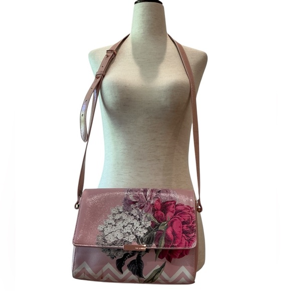 Ted Baker Floral Pink Crossbody Bag - Picture 2 of 15